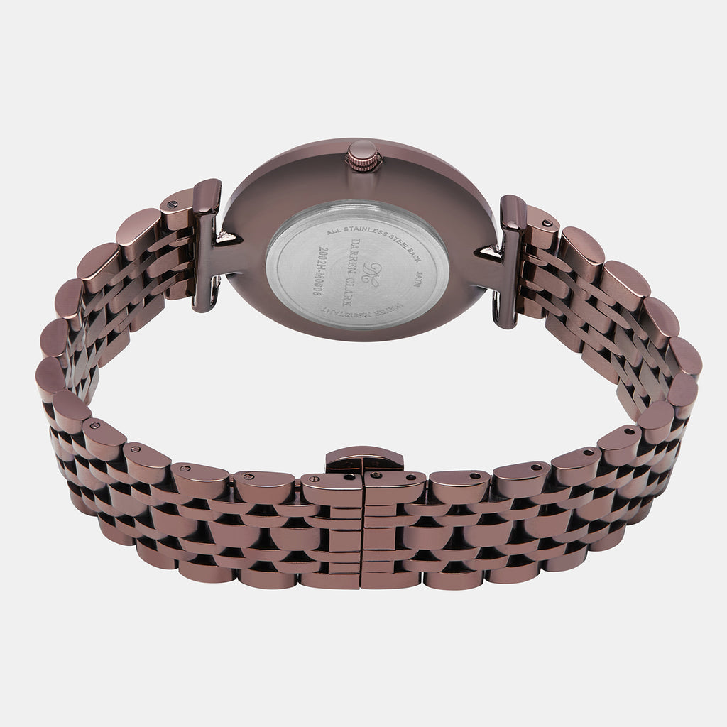Darren Clark Women Round Brown watch