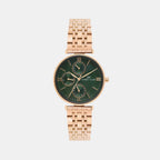 Darren Clark Round Green Chronograph watch