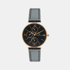 Darren Clark Round Black Chronograph watch