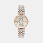 Darren Clark Round Silver Chronograph watch