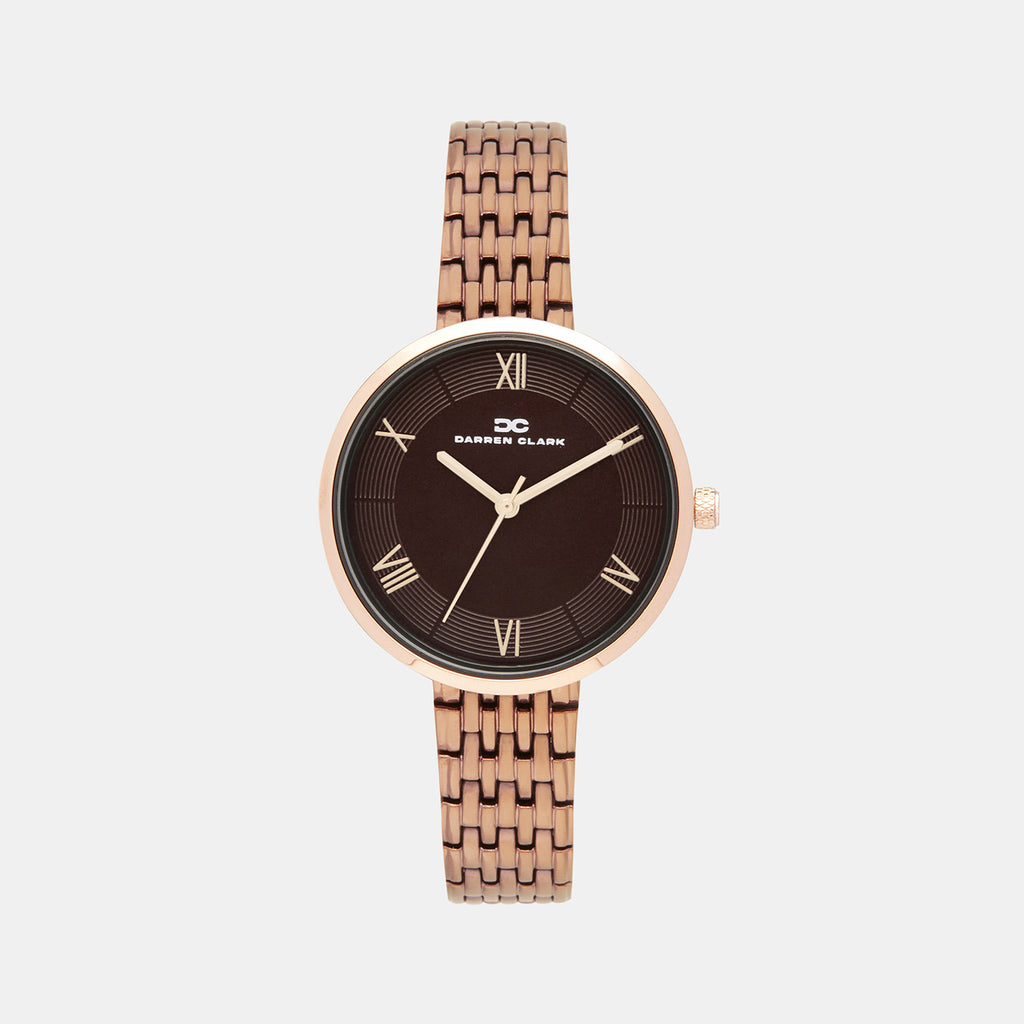 Darren Clark Round Brown Analog watch