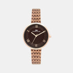 Darren Clark Round Brown Analog watch