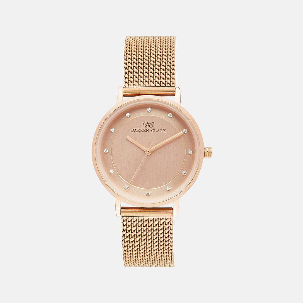 Darren Clark Round Rose Gold Analog watch