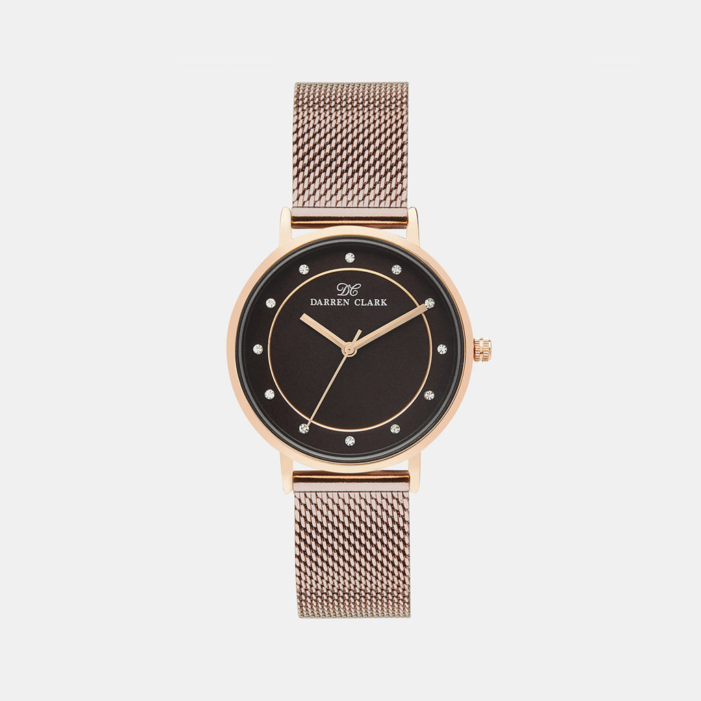 Darren Clark Round Brown Analog watch