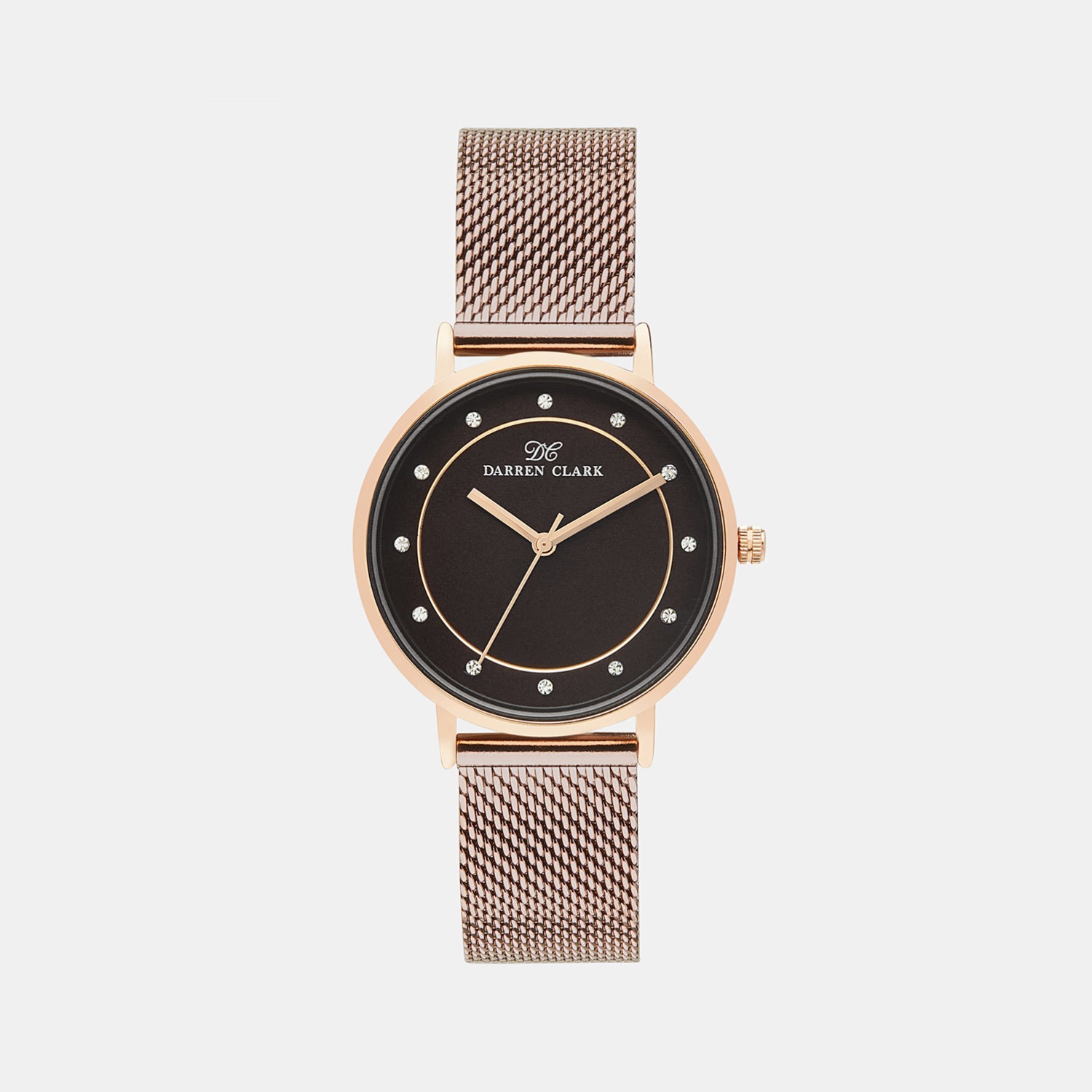 Darren Clark Round Brown Analog watch