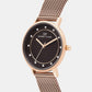 Women's Rose Gold Analog Brass Watch 2005H-E0306