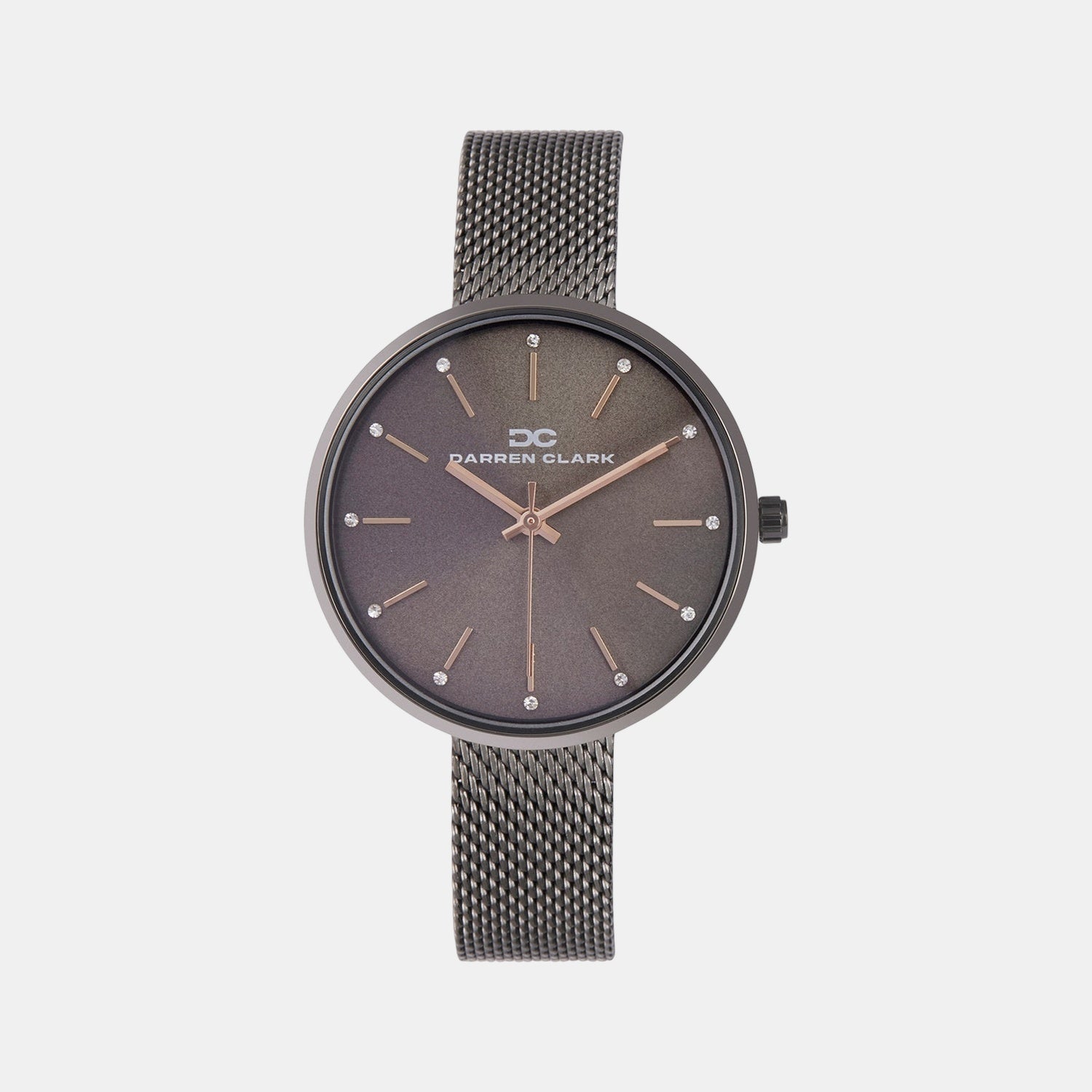 Women Quartz Gun Dial Analog Mesh Watch 2007J-E0816