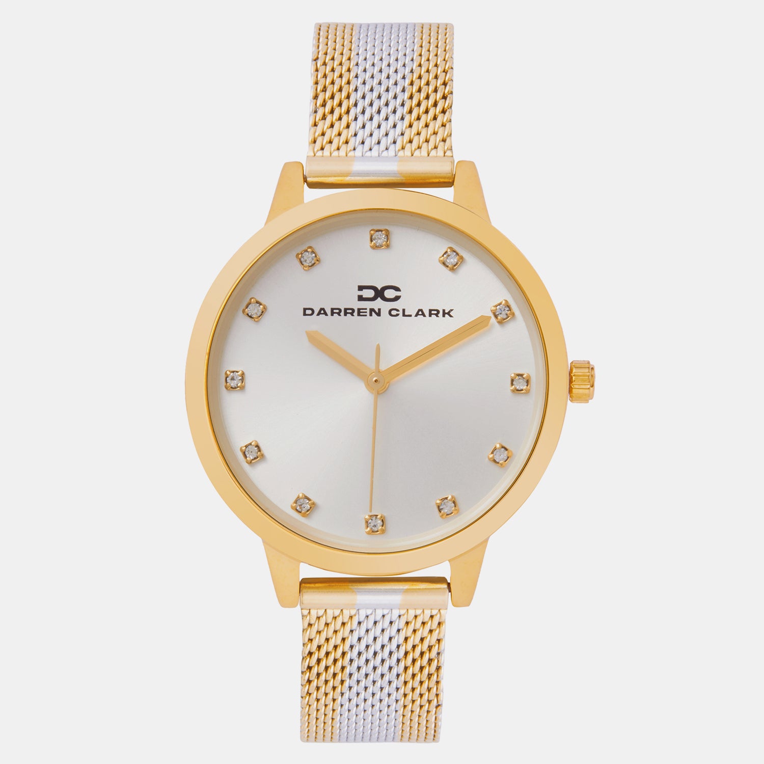 Darren Clark Round Silver Analog watch