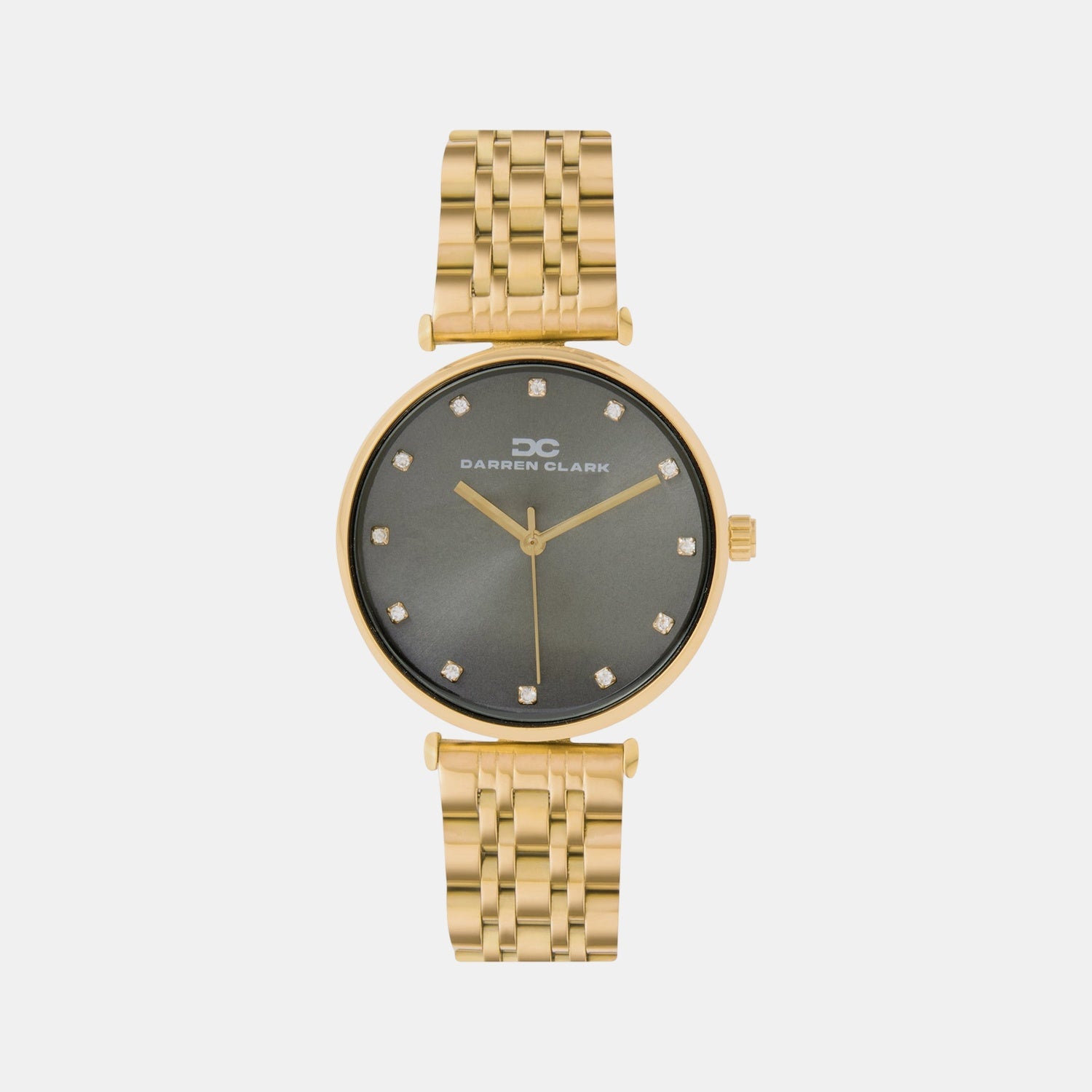 Women Quartz Grey Dial Analog Metal Watch 2009B-M0215