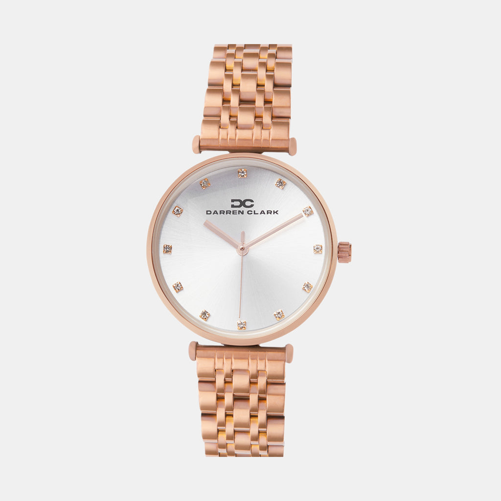 Darren Clark Round Silver Analog watch