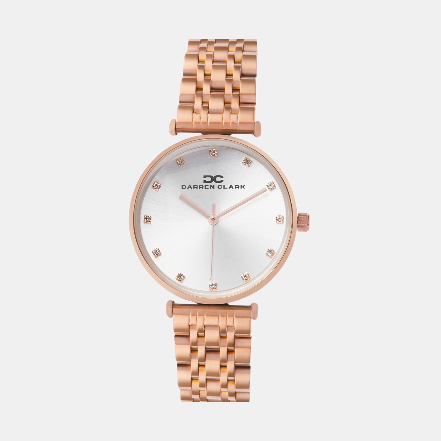 Darren Clark Round Silver Analog watch