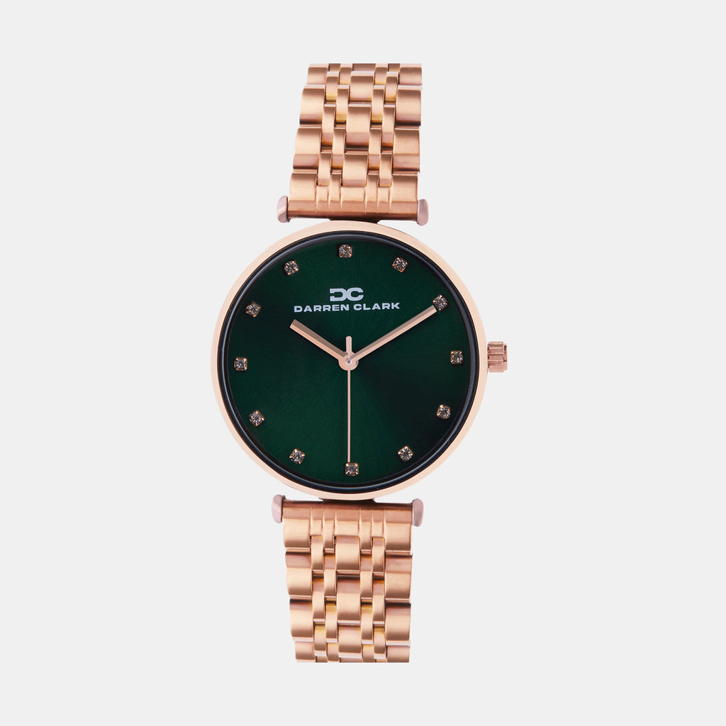 Darren Clark Round Green Analog watch