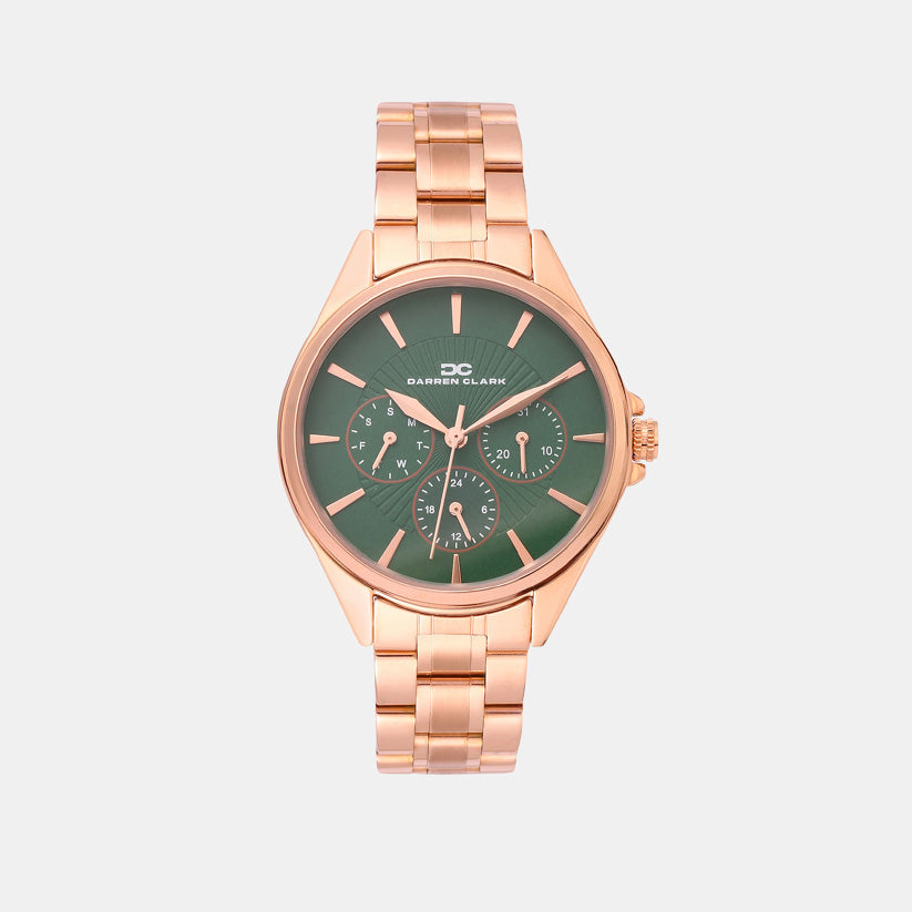 Darren Clark Round Green Multi-Function watch
