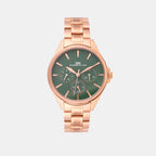 Darren Clark Round Green Multi-Function watch