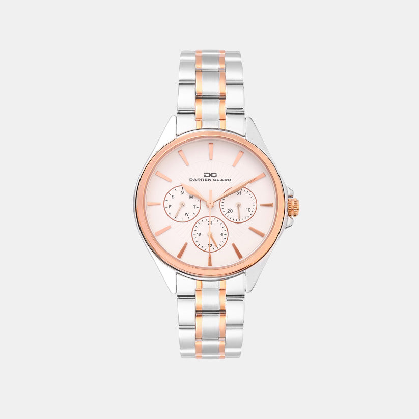 Darren Clark Round Silver Multi-Function watch