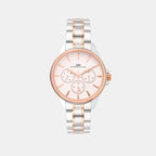 Darren Clark Round Silver Multi-Function watch