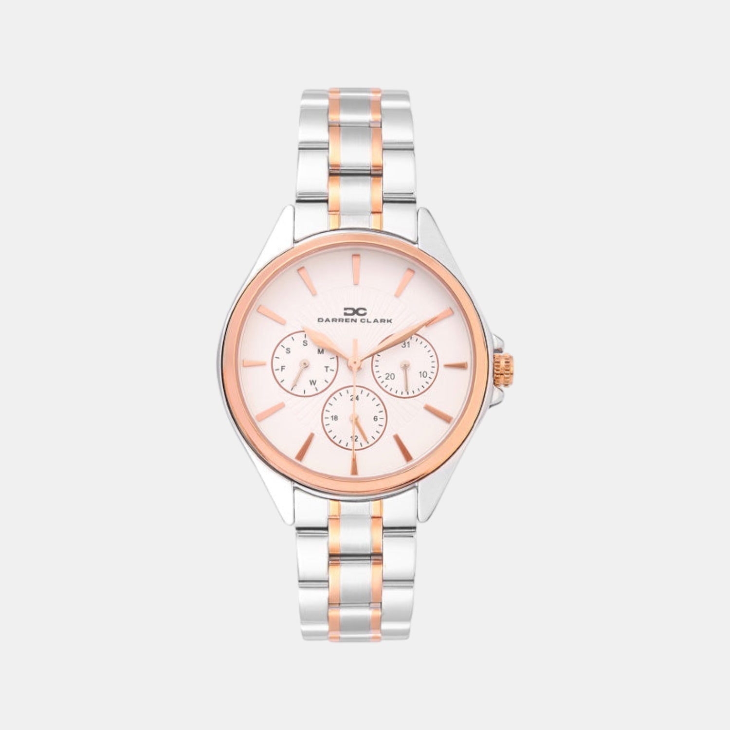 Women Quartz Silver Dial Multi-Function Metal Watch 2010E-M0102