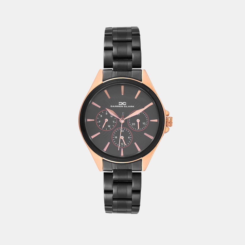 Darren Clark Round Black Multi-Function watch