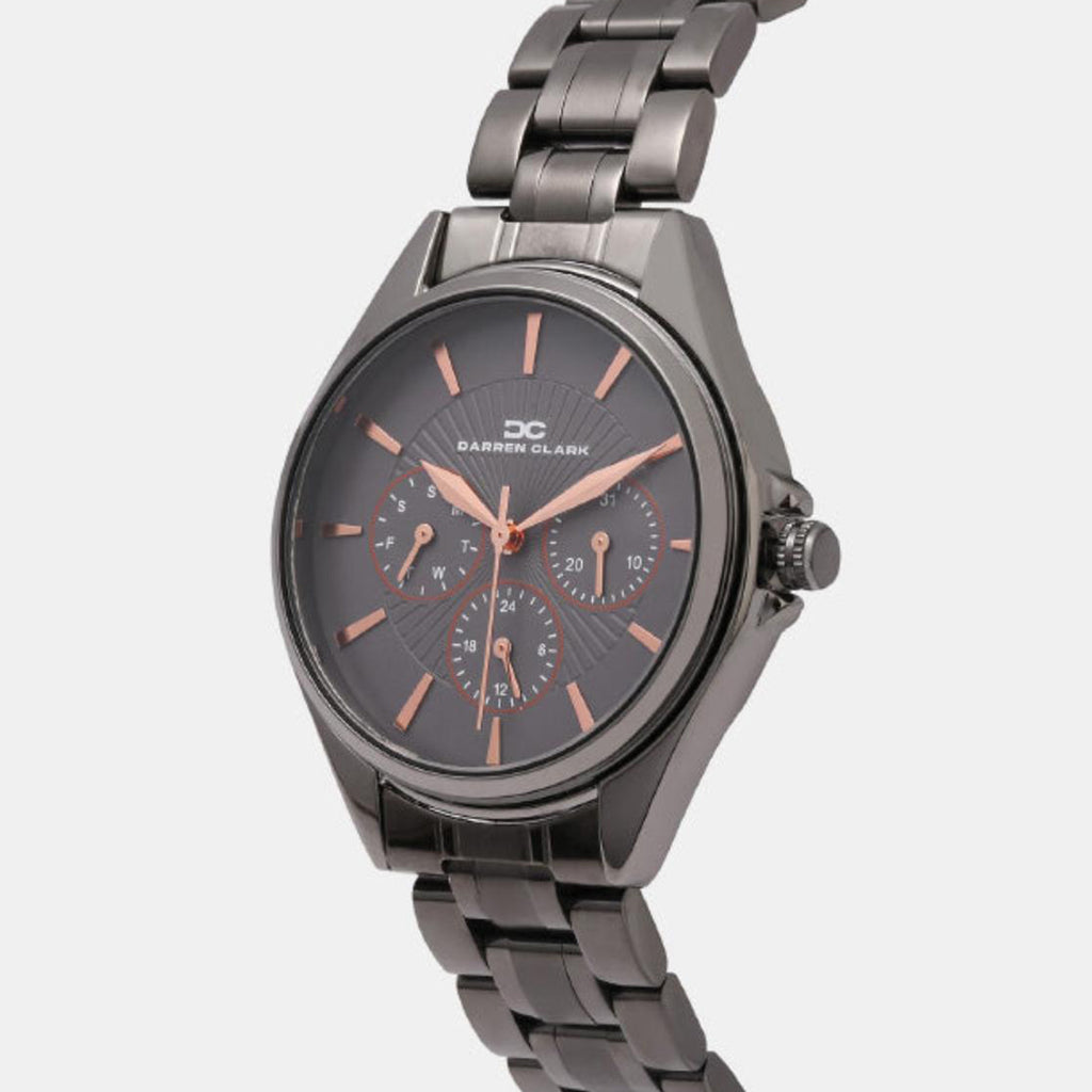 Women Quartz Grey Dial Multi-Function Metal Watch 2010J-M0815