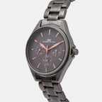 Women Quartz Grey Dial Multi-Function Metal Watch 2010J-M0815