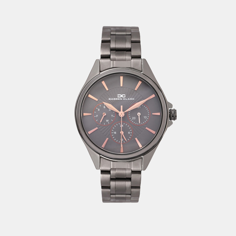 Darren Clark Round Grey Multi-Function watch