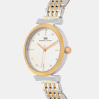 Women Quartz Silver Dial Analog Metal Watch 2013E-M1303