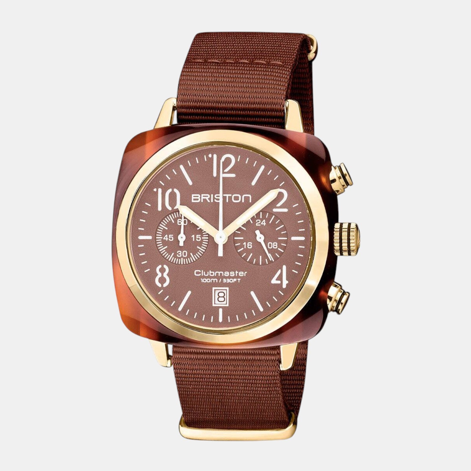 Briston Unisex Quartz Brown Dial Analog Nato Watch 20140.PYAT.37.NTCH-1