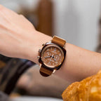 Clubmaster Classic Men Quartz Brown Dial Chronograph NATO Watch 20140.PYAT.37.NTCH