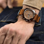 Clubmaster Unisex Quartz Brown Dial Analog NATO Watch 20140.SA.T.38.NTC