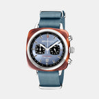 Briston Clubmaster Sport Men Quartz Ice Blue Dial Chronograph Nato Watch 20142.SA.TS.25.NIB-1