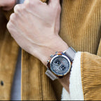 Clubmaster Sport Men Quartz Taupe Dial Chronograph NATO Watch 20142.SA.TS.30.NT