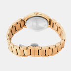 Women Quartz Brown Dial Analog Metal Watch 2014C-M0306