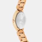 Women Quartz Brown Dial Analog Metal Watch 2014C-M0306