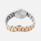 Women Quartz Pink Dial Analog Metal Watch 2014E-M1310