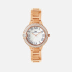 Women Quartz Silver Dial Analog Metal Watch 2017C-M0303