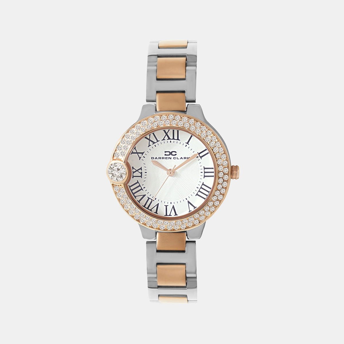 Women Quartz Silver Dial Analog Metal Watch 2017E-M1303