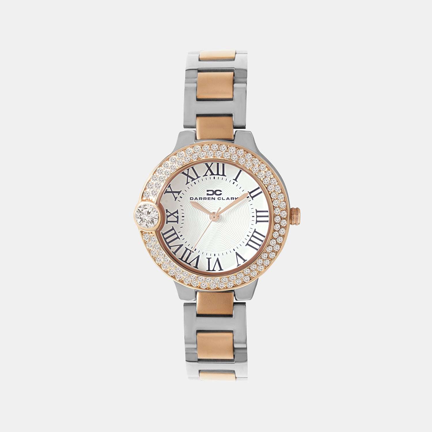 Women Quartz Silver Dial Analog Metal Watch 2017E-M1303