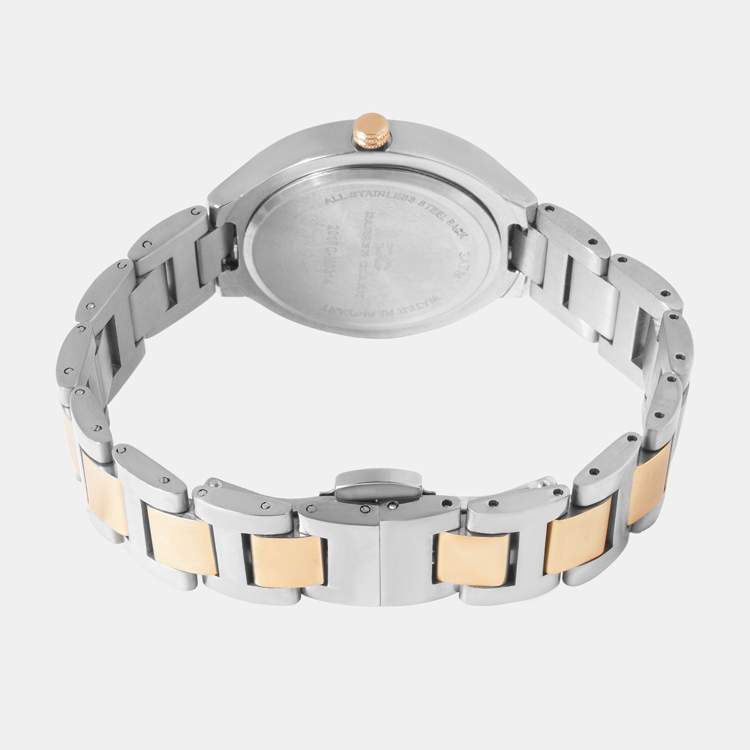Women Quartz Silver Dial Analog Metal Watch 2017E-M1303
