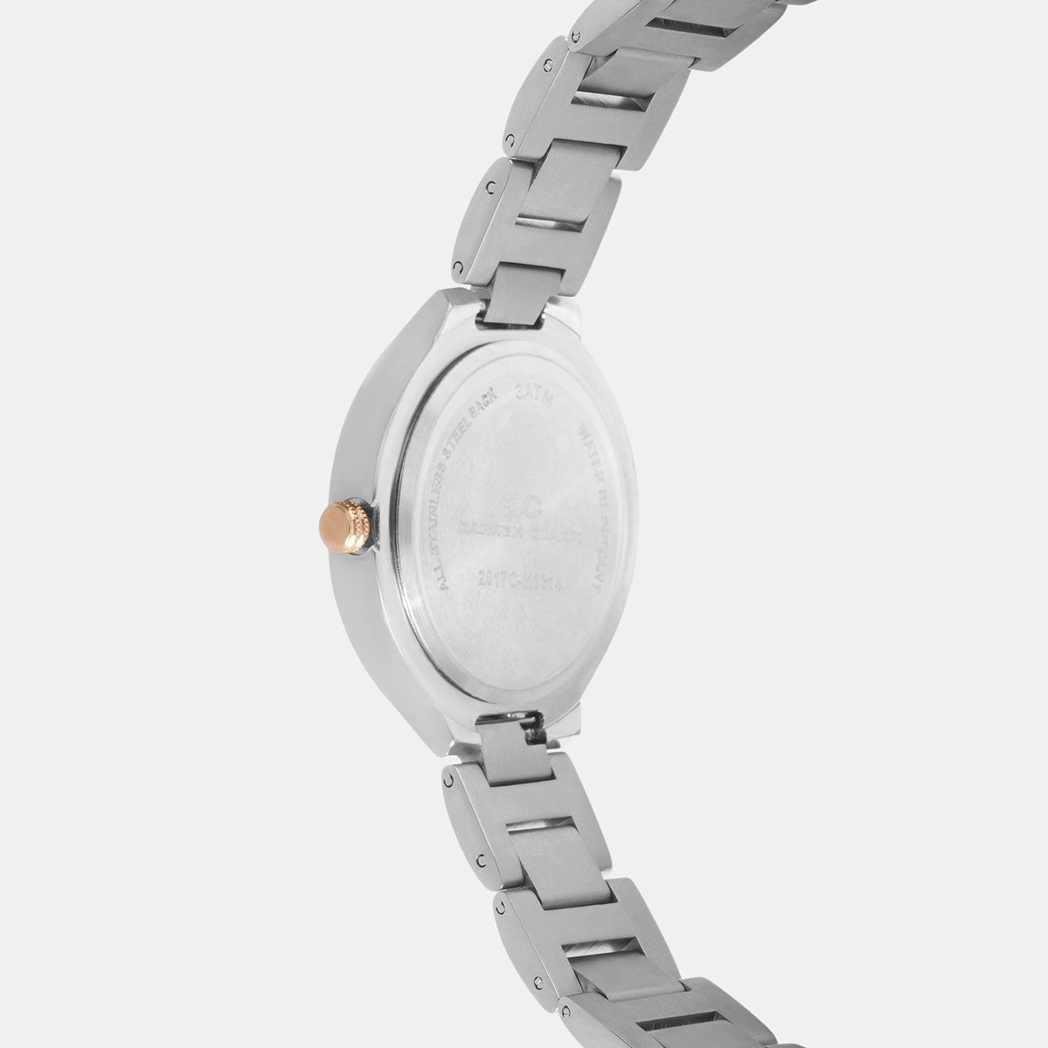 Women Quartz Silver Dial Analog Metal Watch 2017E-M1303