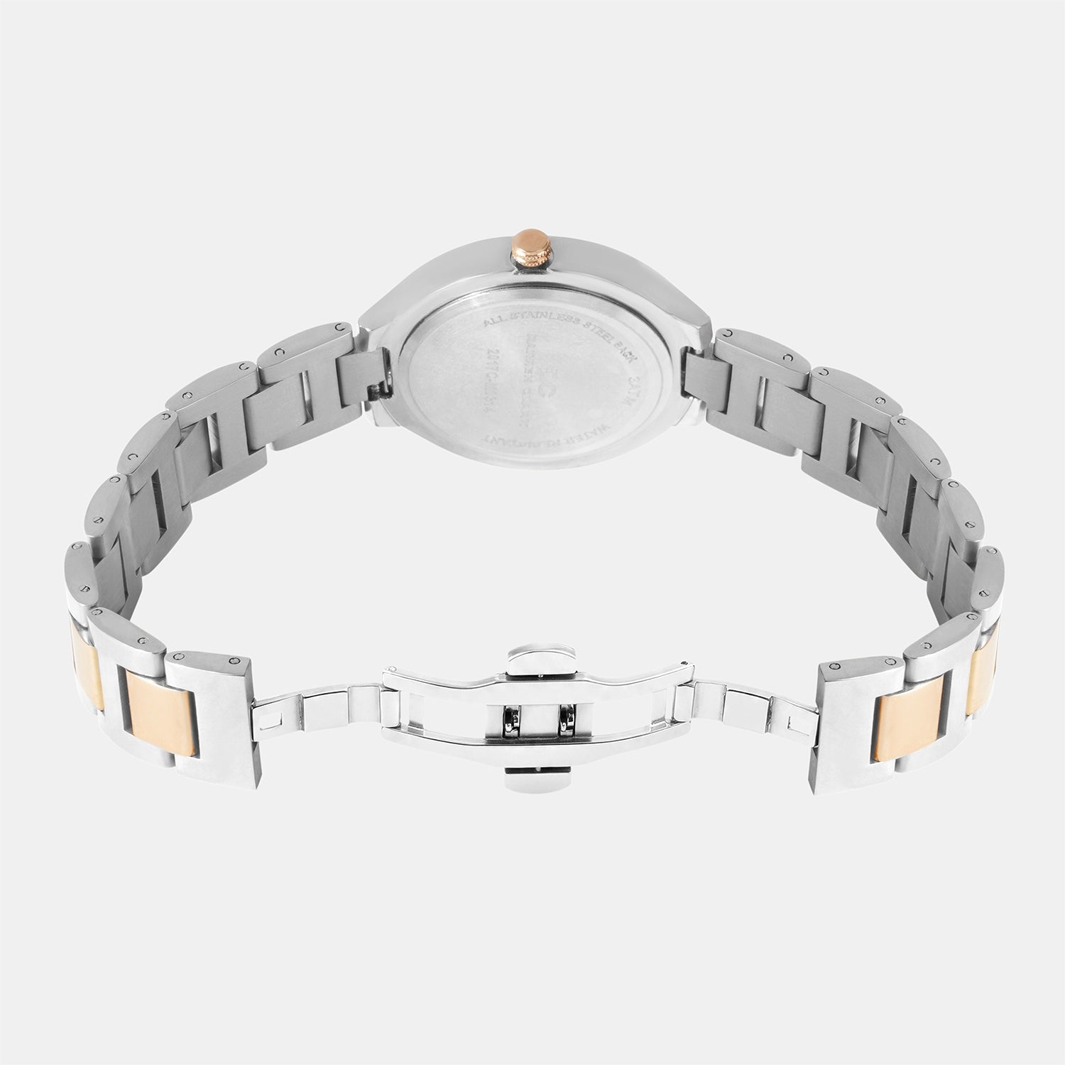 Women Quartz Silver Dial Analog Metal Watch 2017E-M1303