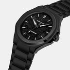 Ardent Men Automatic Black Dial Analog Stainless Steel Watch 202K489