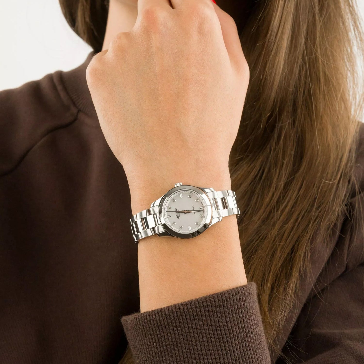 Women Quartz Mother Of Pearl Dial Analog Stainless Steel Watch 20335.41.07