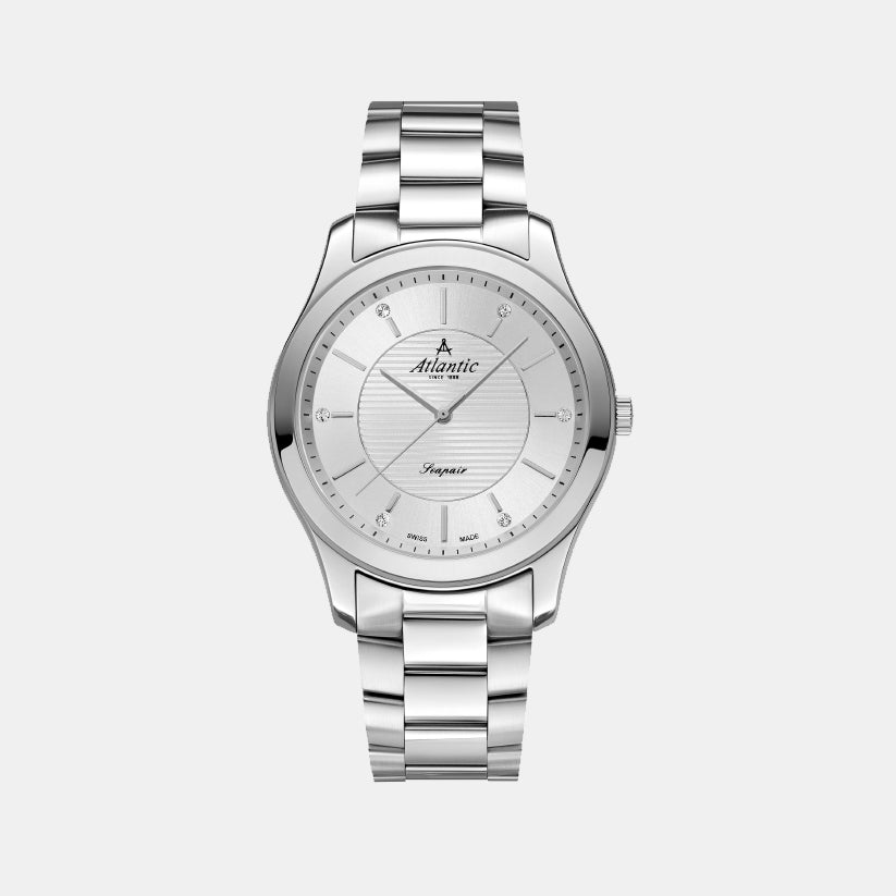 Atlantic Women Quartz Silver Dial Analog Stainless Steel Watch 20335.41.21-1
