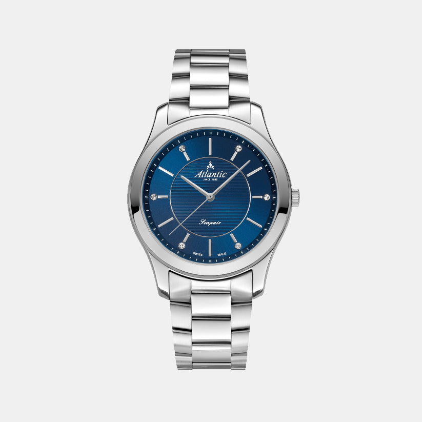 Atlantic Women Quartz Blue Dial Analog Stainless Steel Watch 20335.41.51-1