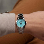 Women Quartz Turquoise Dial Analog Stainless Steel Watch 20335.41.91TQ