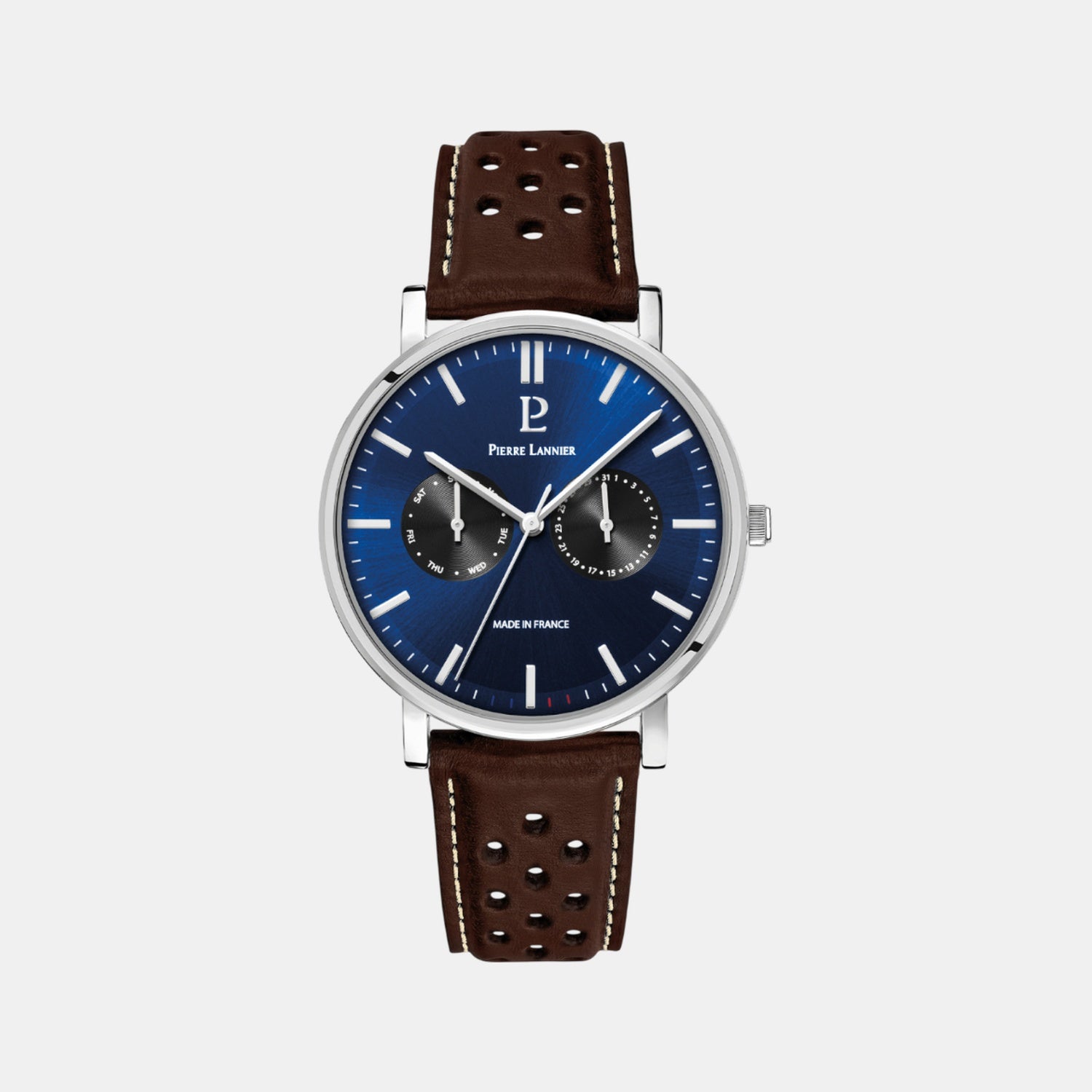Essential Men Quartz Blue Dial Analog Leather Watch 206J164