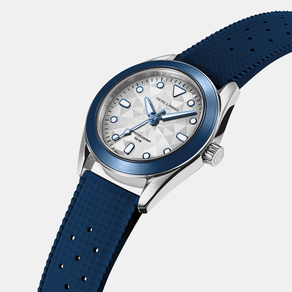 Bora Unisex Quartz Silver Dial Analog Rubber Watch 207K126