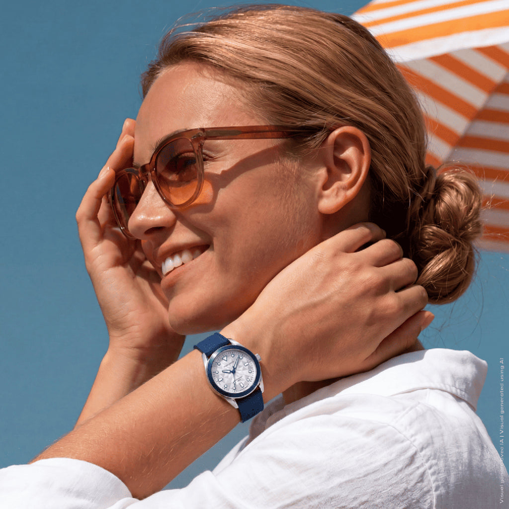 Bora Unisex Quartz Silver Dial Analog Rubber Watch 207K126