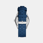 Bora Unisex Quartz Silver Dial Analog Rubber Watch 207K126