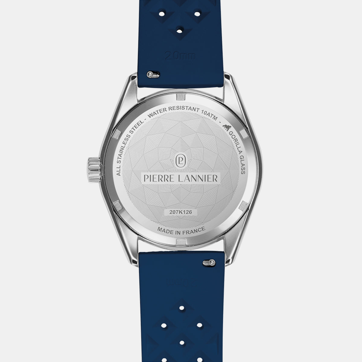 Bora Unisex Quartz Silver Dial Analog Rubber Watch 207K126
